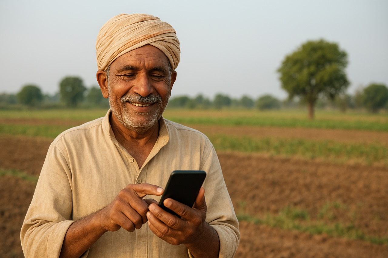 वेबसाइट दिखा रहा किसान